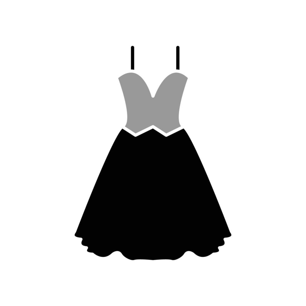 ilustración vectorial gráfico del icono del vestido vector
