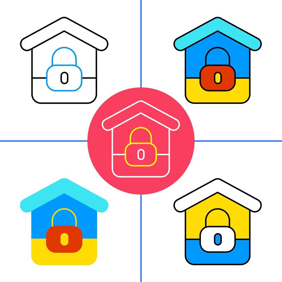 lockdown on white background vector