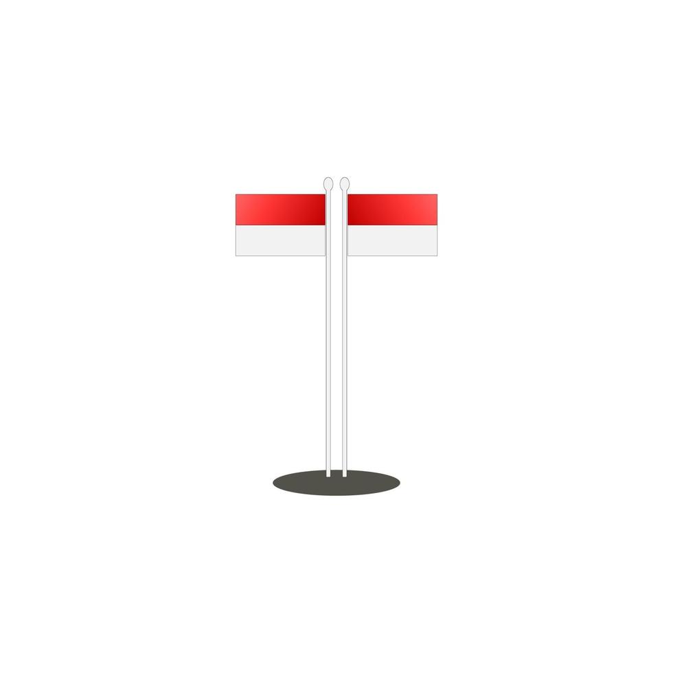 Indonesian flag vector illustration design