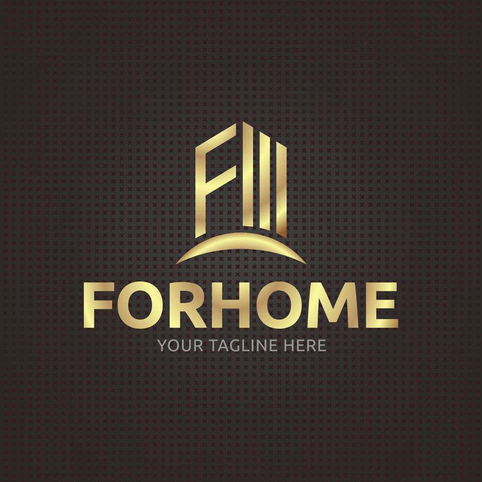 Real estate logo vector
