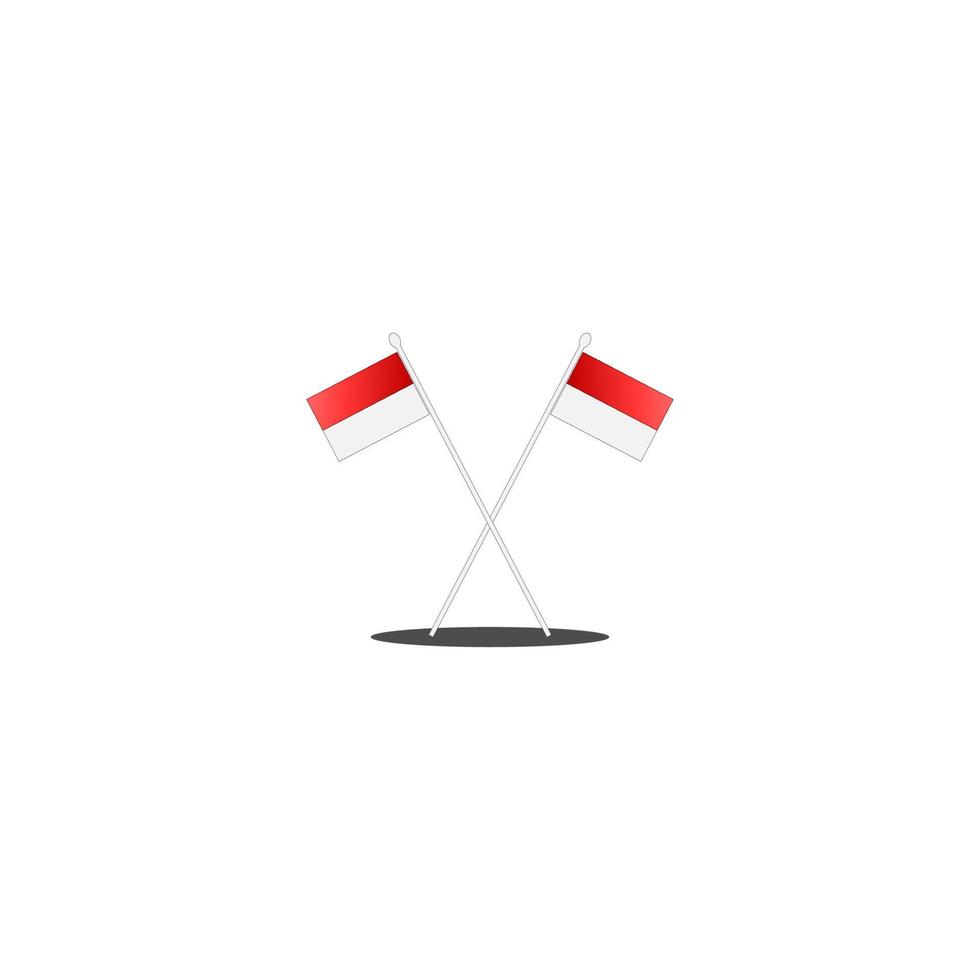 Indonesian flag vector illustration design