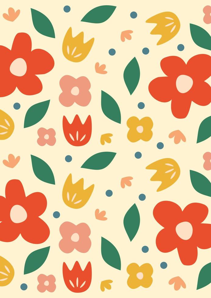 floral pattern background vector