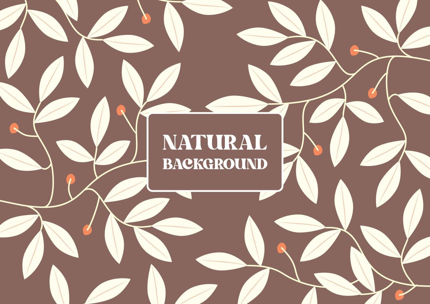 fondo de patrón floral natural vector