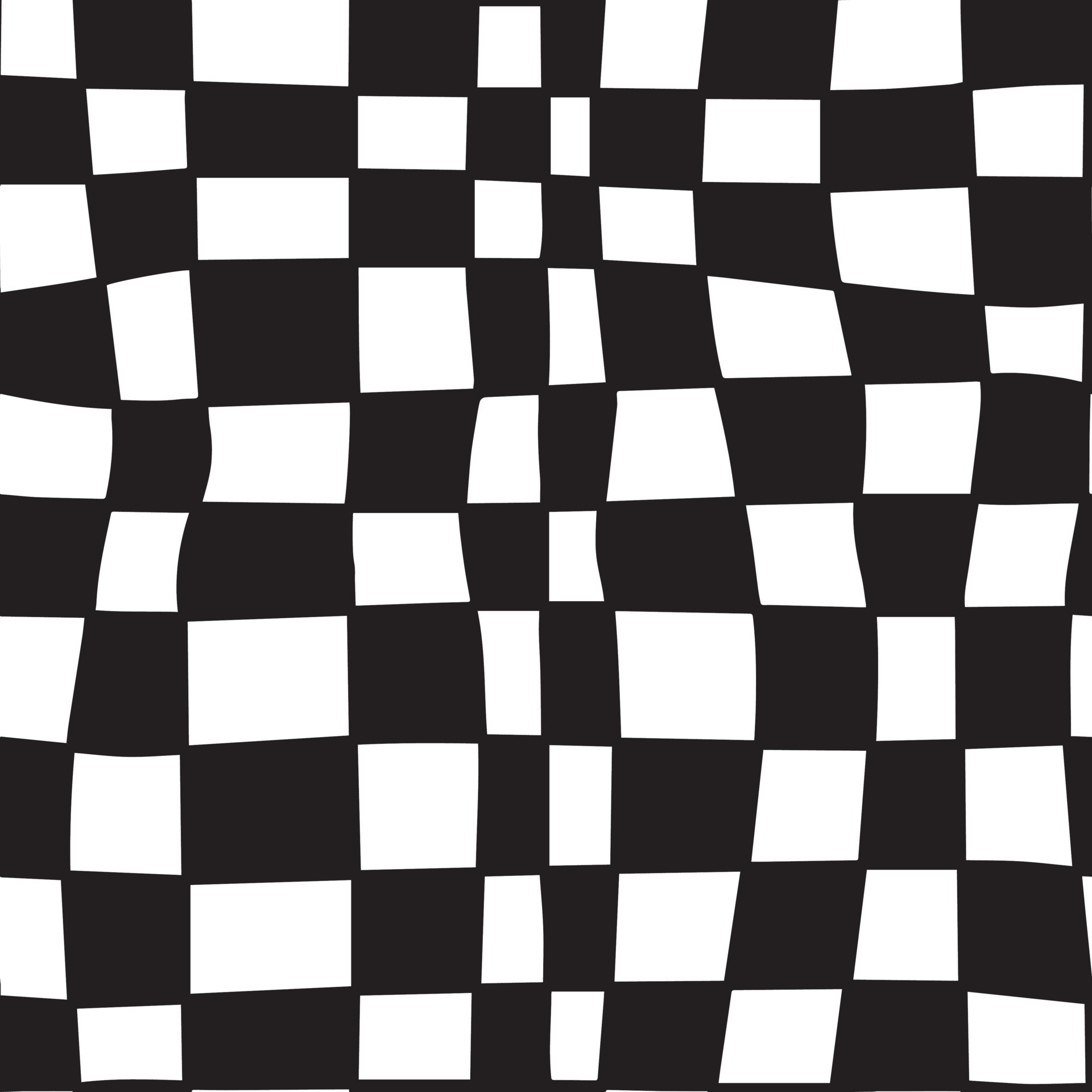 black and white Groovy Wavy Melted Psychedelic Hand Drawn Checkerboard  seamless pattern vector background. Retro hippie trippy optical repeat  texture wallpaper, textile design. 8831587 Vector Art at Vecteezy