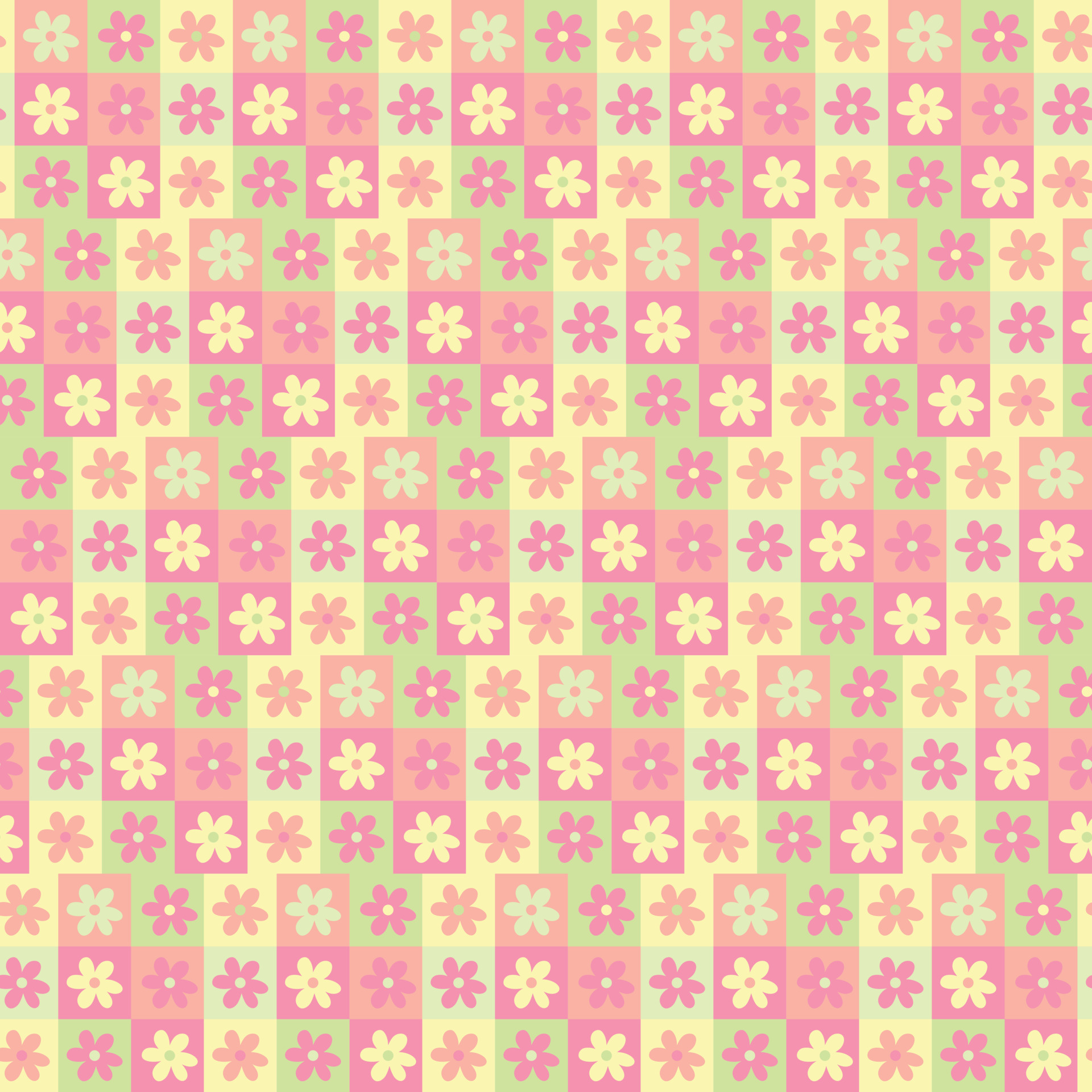 Cute patchwork floral seamless pattern background Danish Pastel  checkerboard backdrop Modern trendy bright vector design for textile  print wallpaper 8831610 Vector Art at Vecteezy