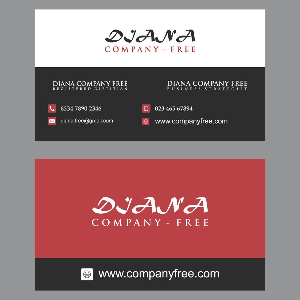 Abstract business card template vector