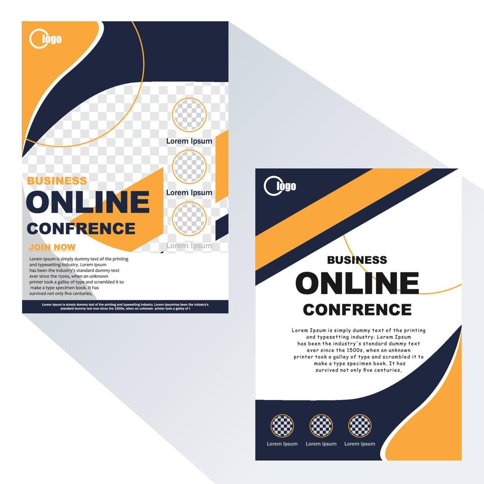 flayer design banner template vector