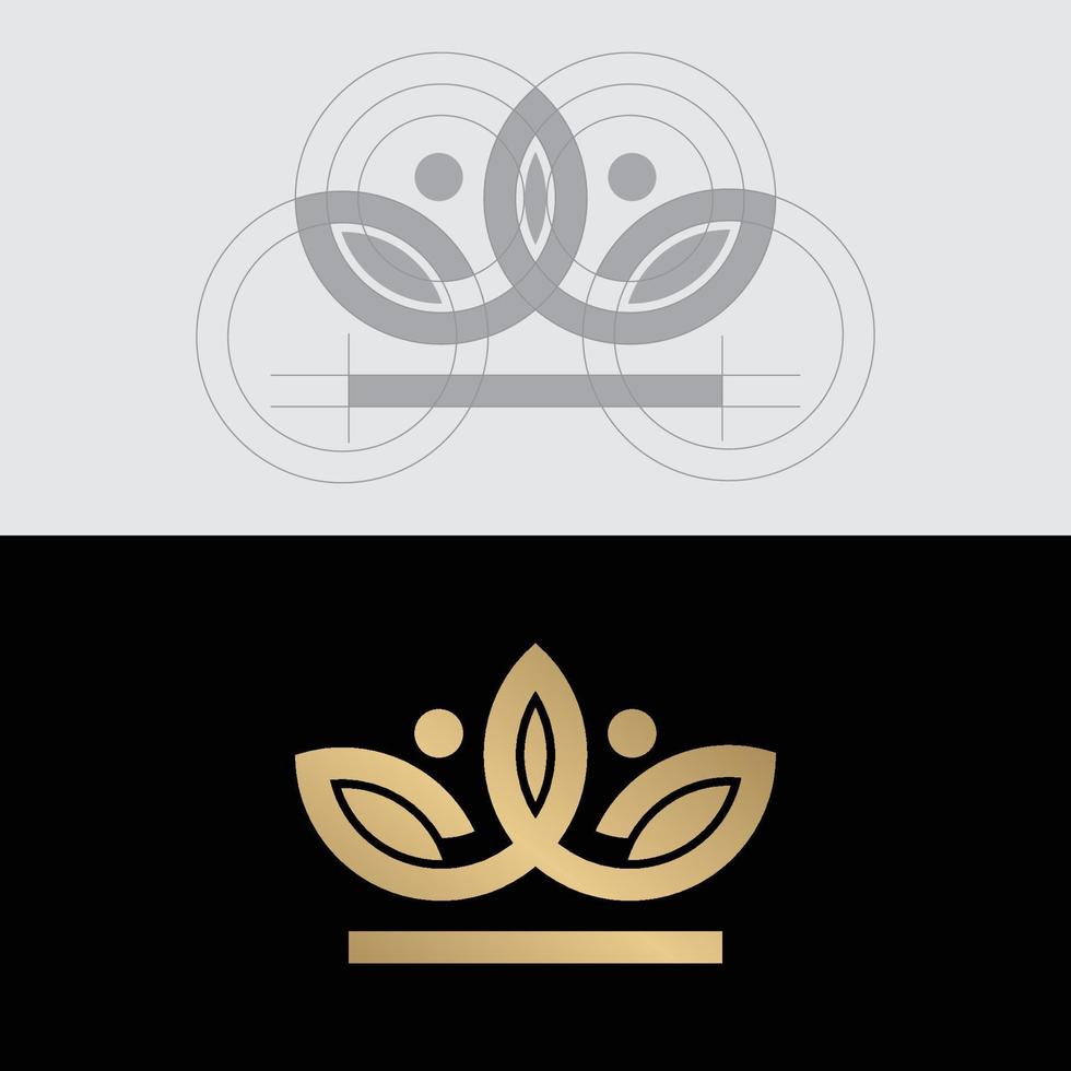 crown logo ideas vector