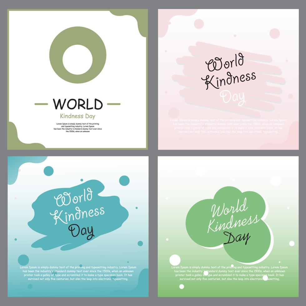 happy world kindness day vector