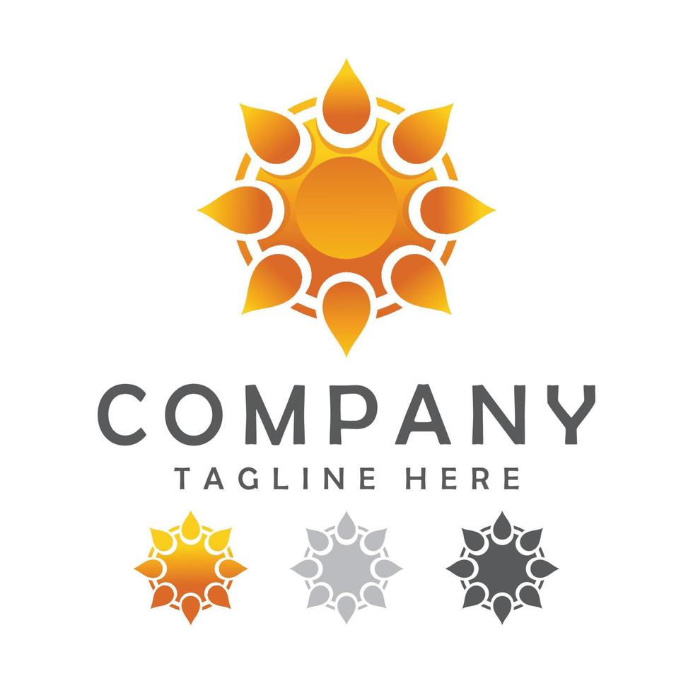 sun logo vector, free download vector