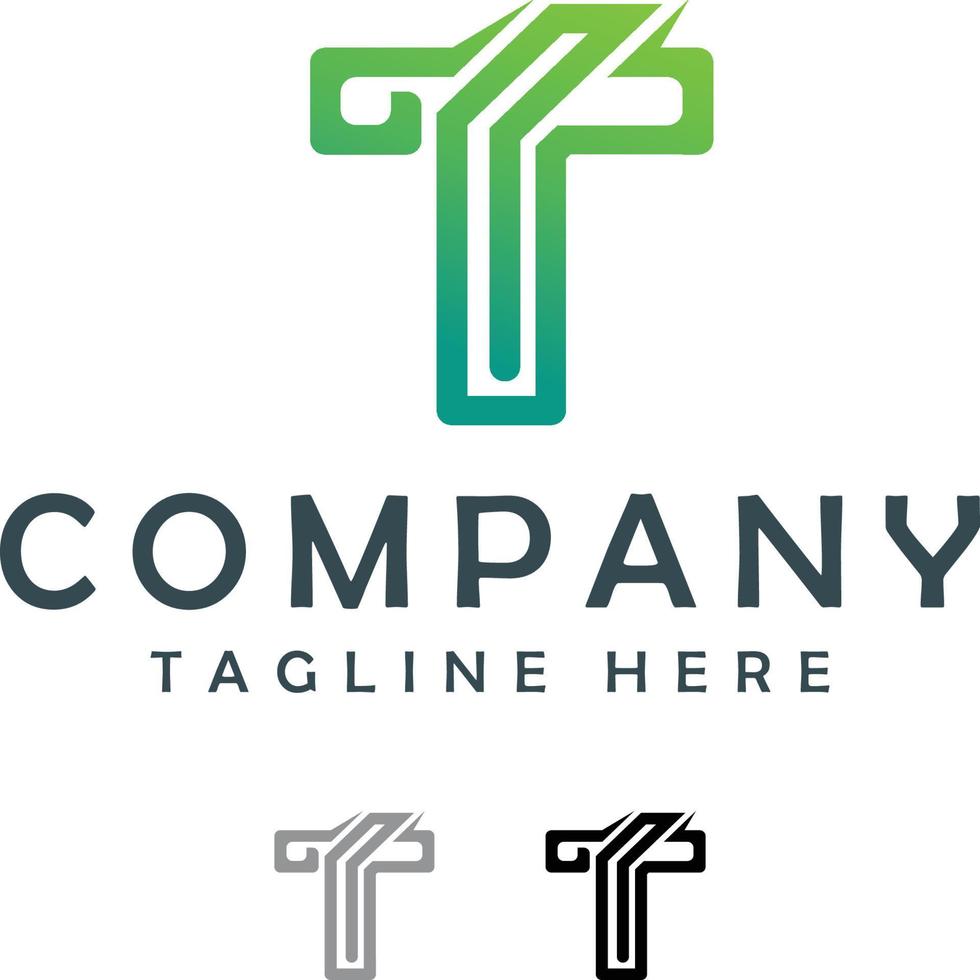 letter t logo ideas vector