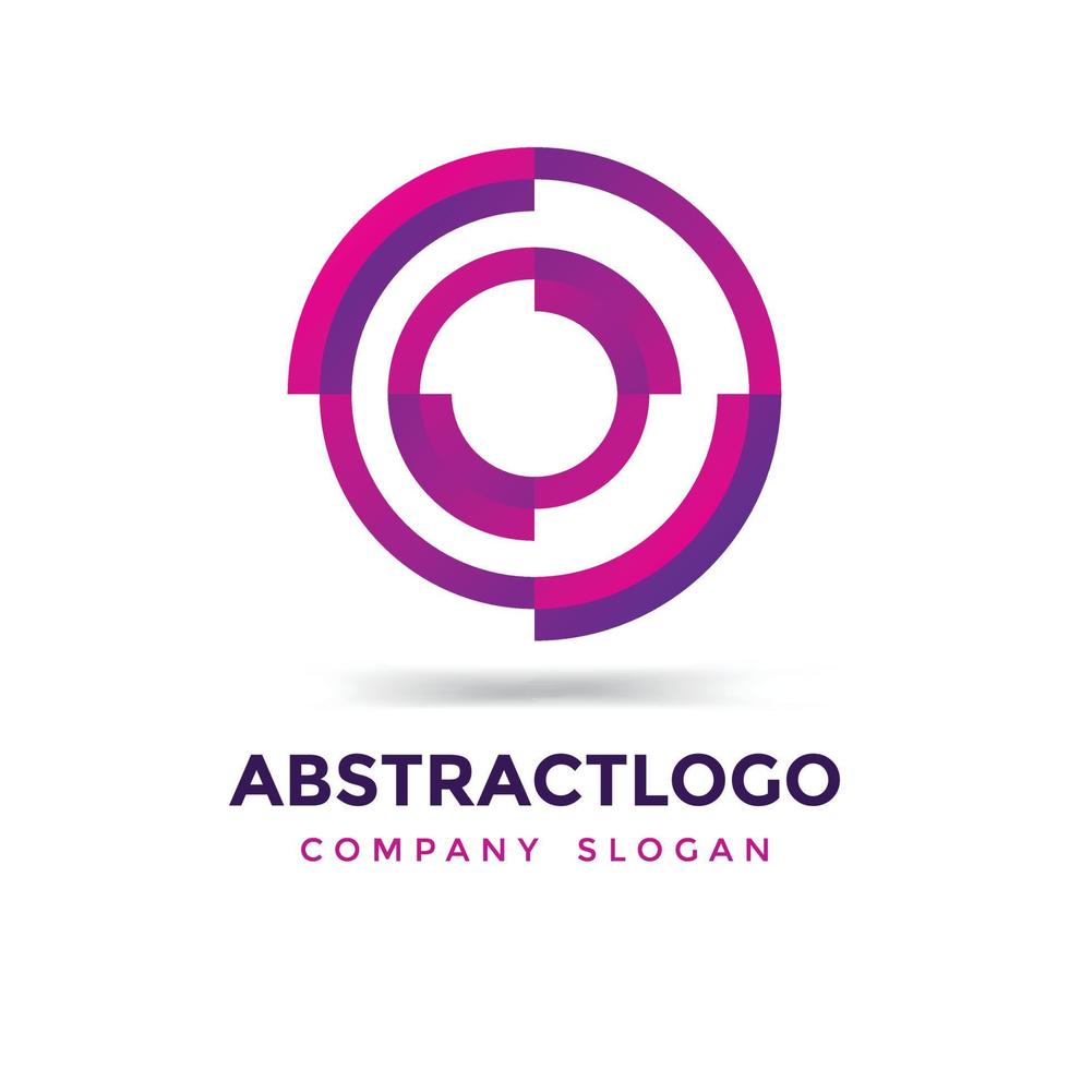 creative Letter O logo Connection icon design. circle, wheel, round and point template elements sign. vector