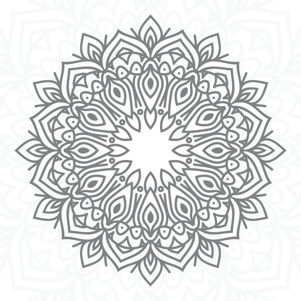 Decorative mandala design background illustration ornamental vector