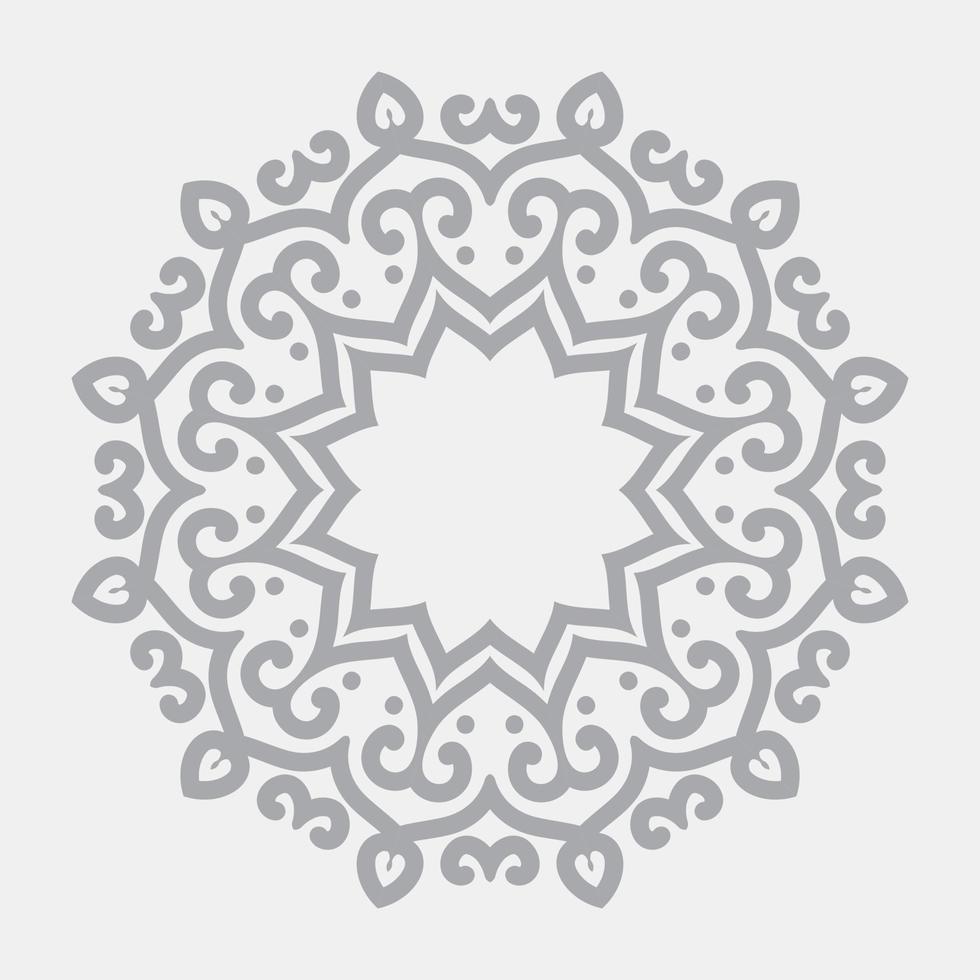 Floral style mandala design illustration Premium Vector