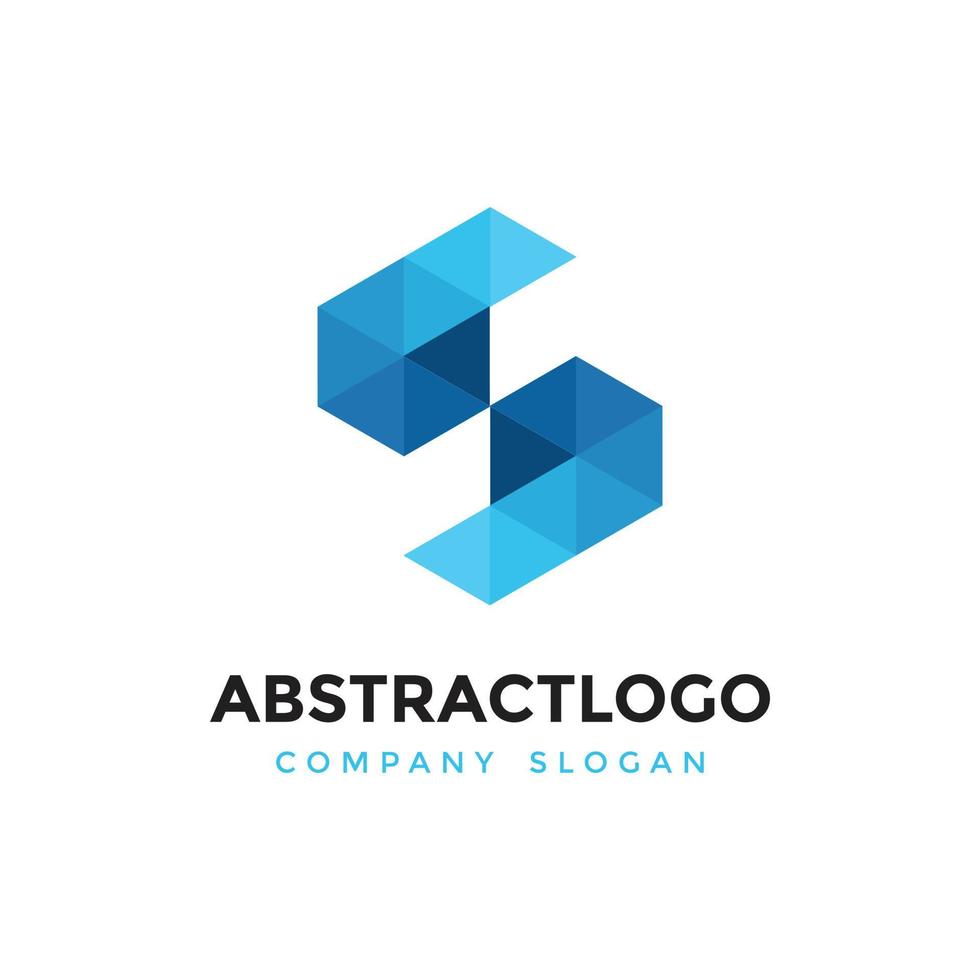 abstract Stylish S creative Logo for company identity vector