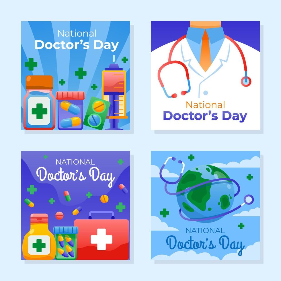 National Doctors Day On March vector