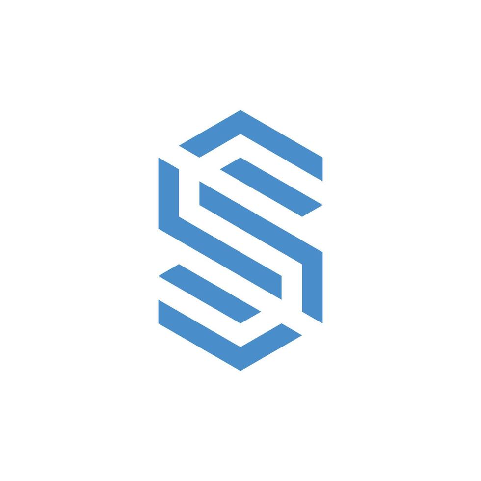 S Letter Tech Logo Vector Template