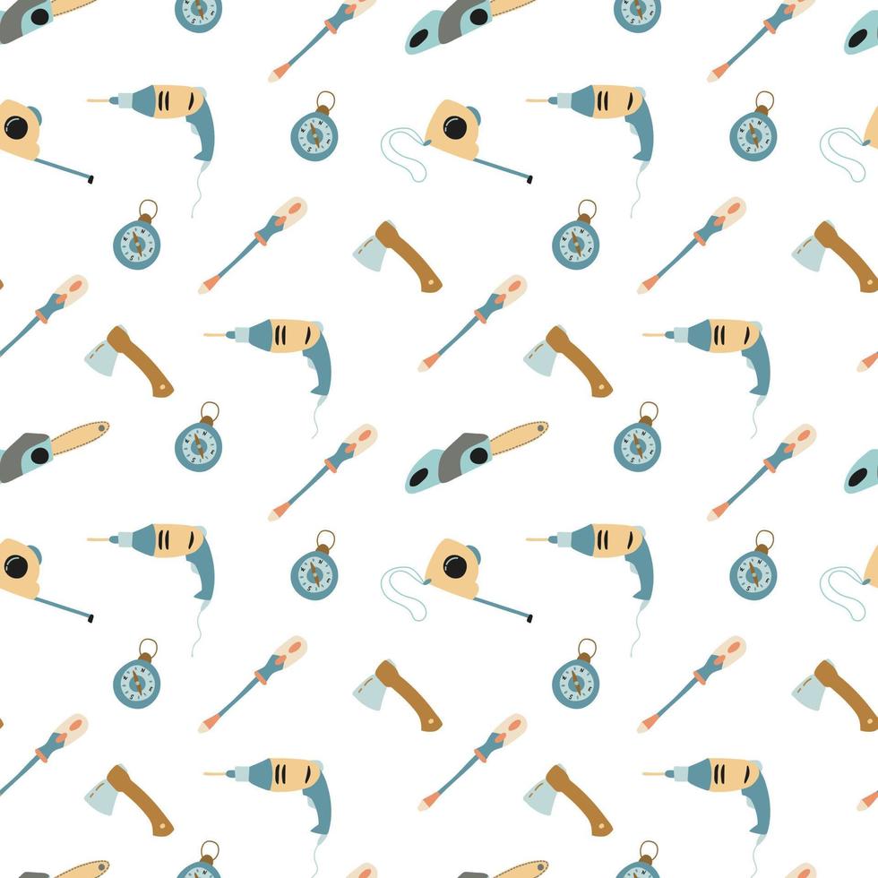 Seamless pattern for the holiday Father's Day. vector