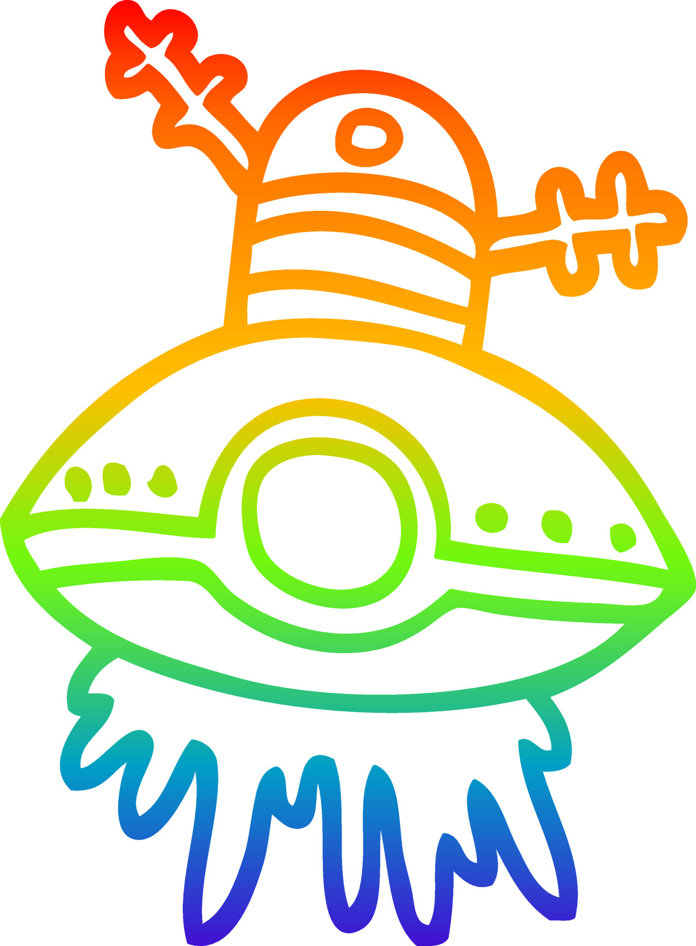 rainbow gradient line drawing cartoon alien spaceship 8832962 Vector Art at Vecteezy rainbow gradient line drawing cartoon alien spaceship 8832962 Vector Art at Vecteezy