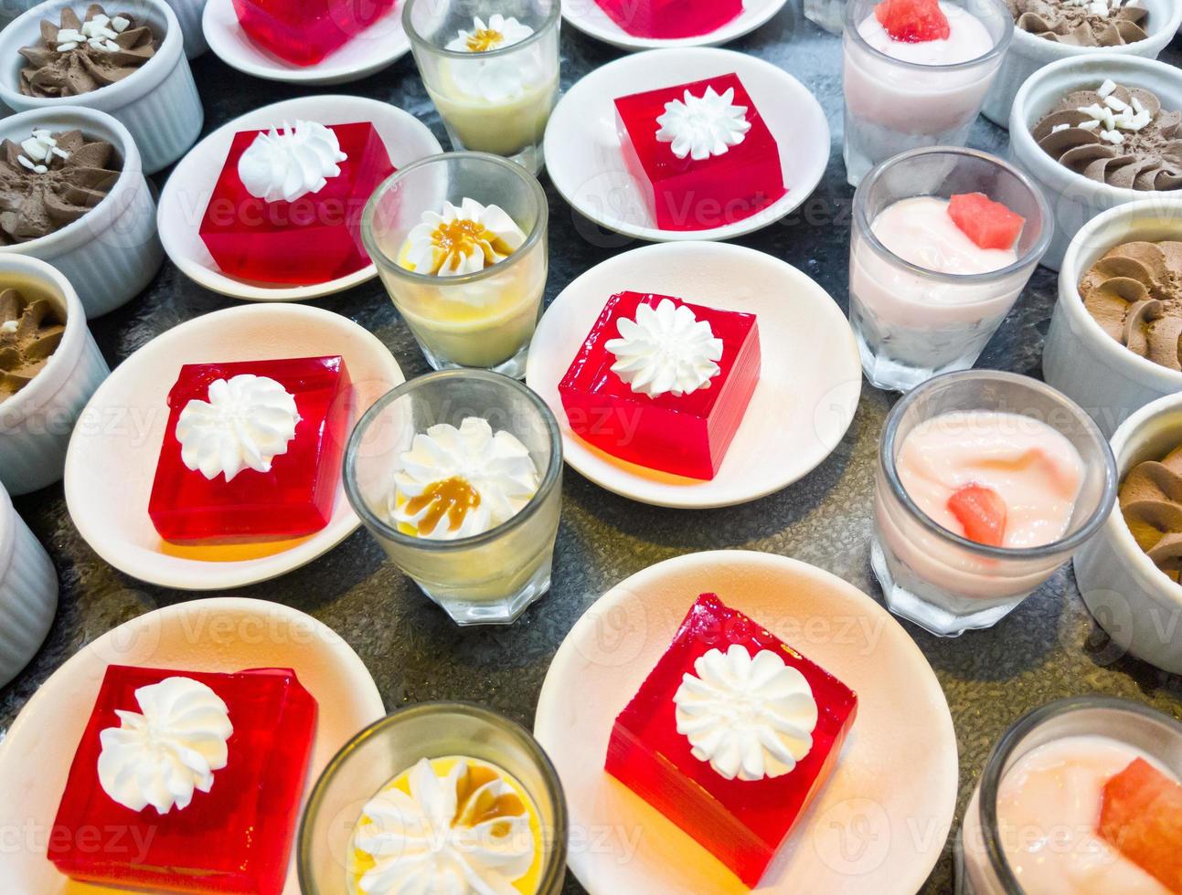 Variety Mix of the dessert. photo