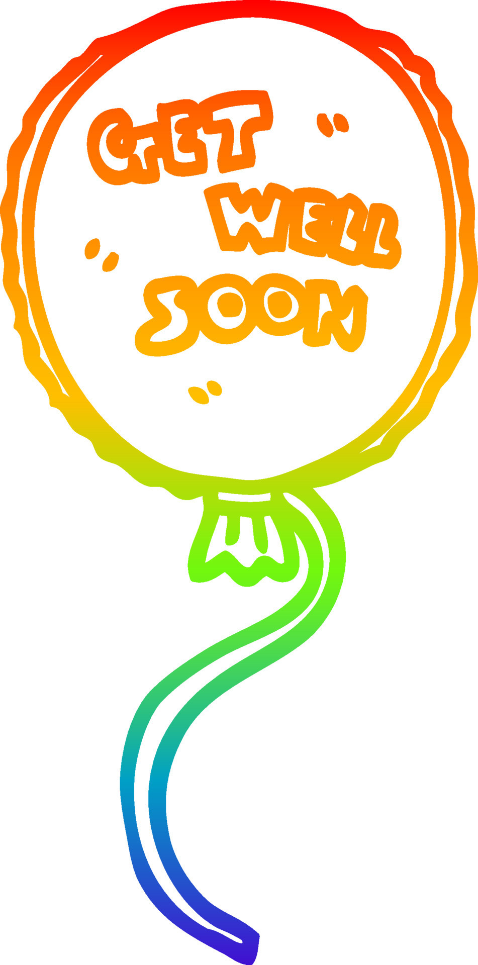 rainbow gradient line drawing cartoon get well soon balloon 8834098 Vector Art at Vecteezy rainbow gradient line drawing cartoon get well soon balloon 8834098 Vector Art at Vecteezy