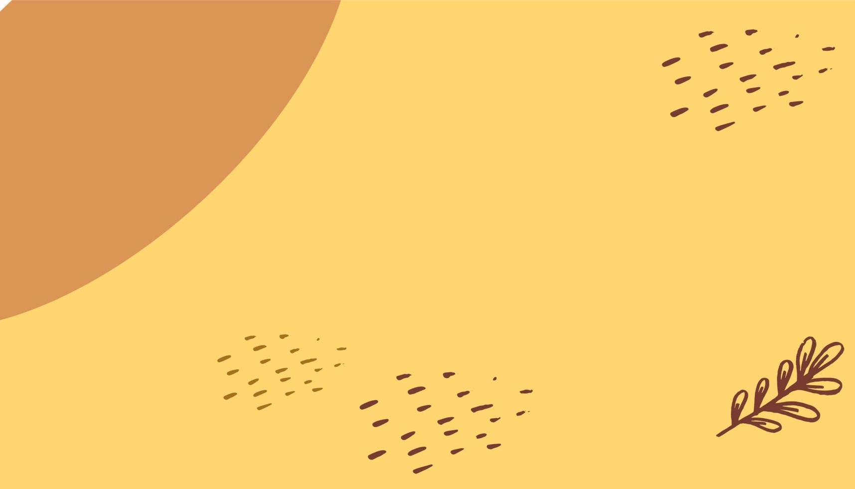 autumn background of geometric shapes leaves dots vector