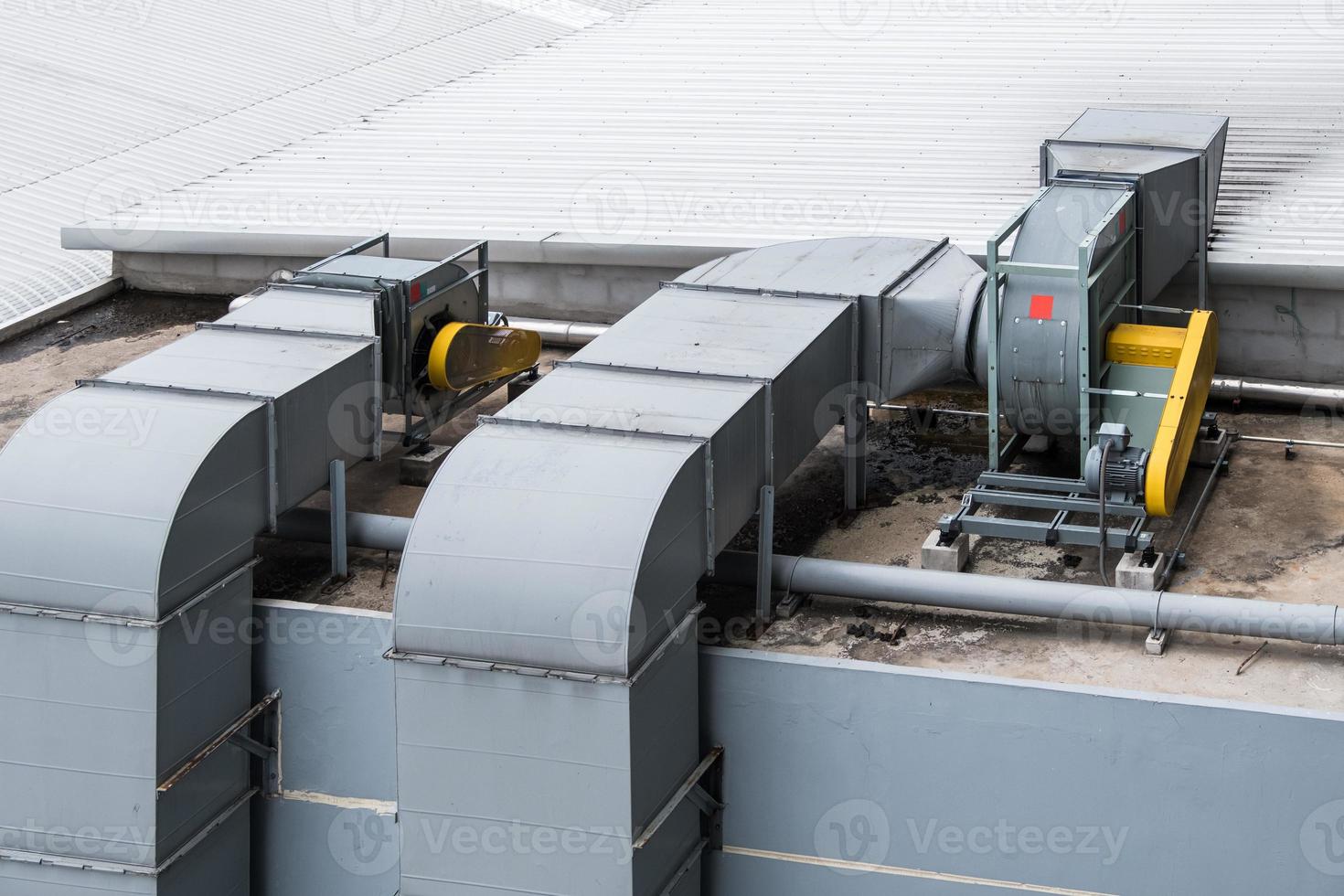 Ventilation system of the air conditioner system. photo