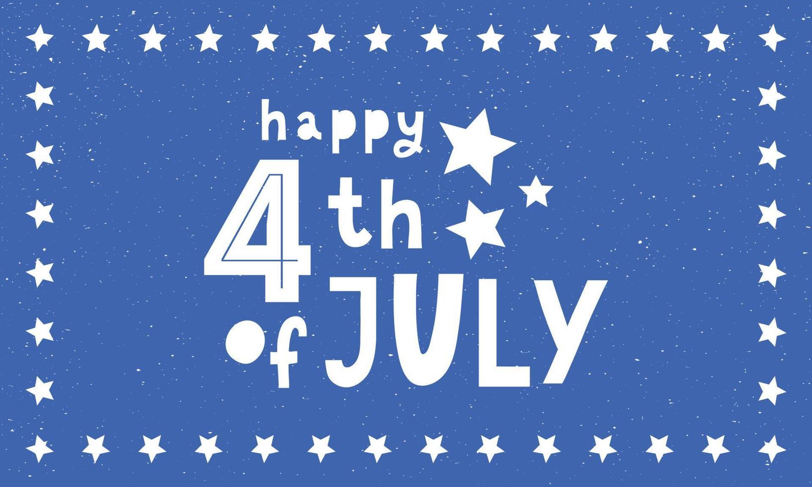 Fourth 4 of July stylish american independence day design Fourth of July vector