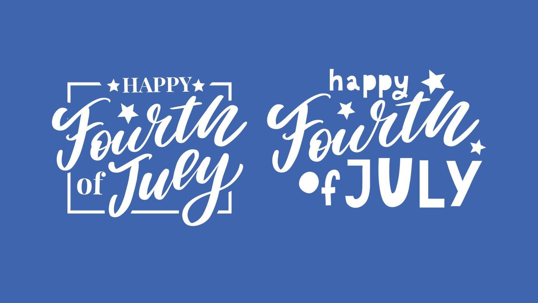 Fourth 4 of July stylish american independence day design Fourth of July vector