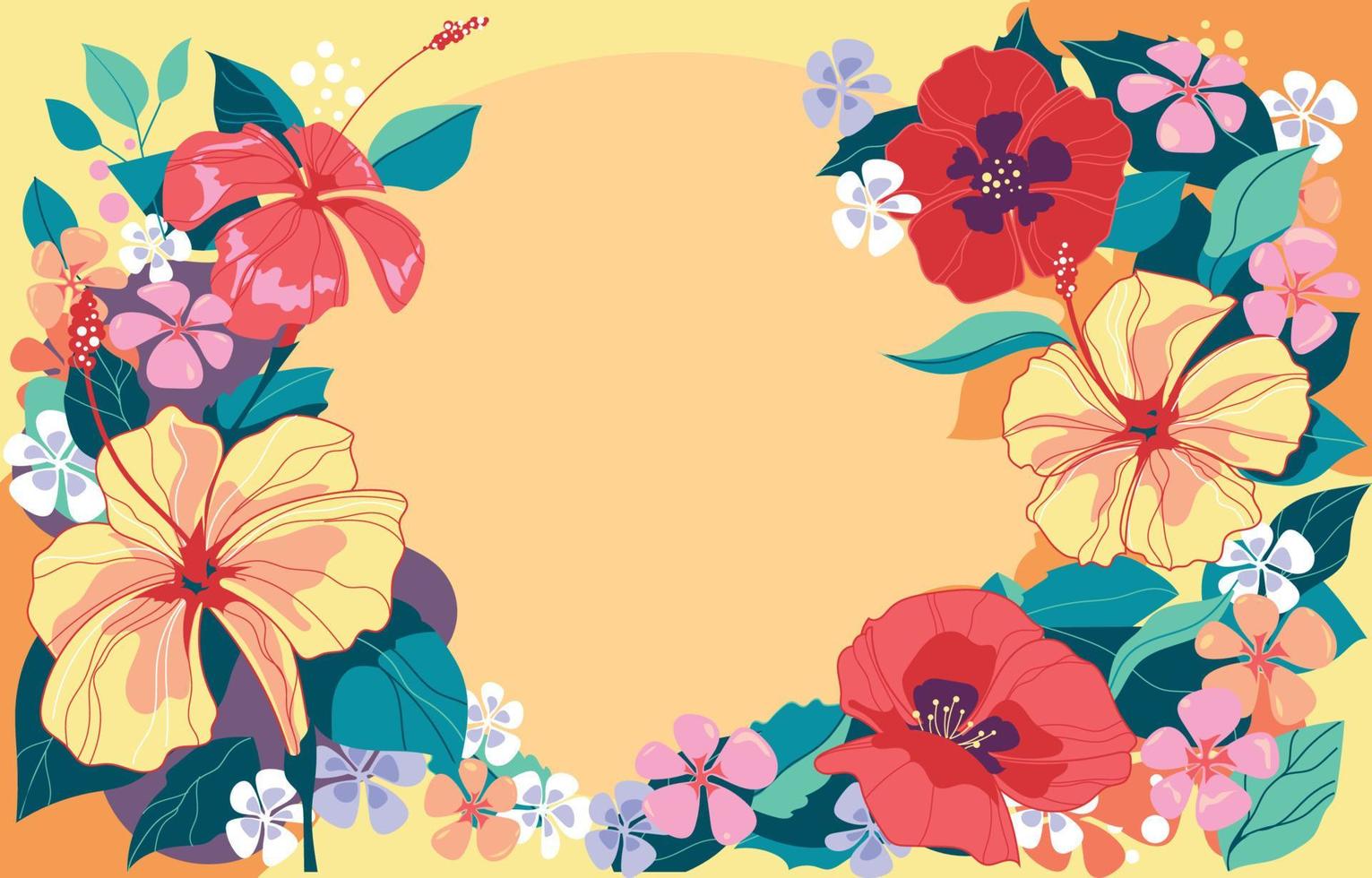 Beautiful Summer Flower Background vector