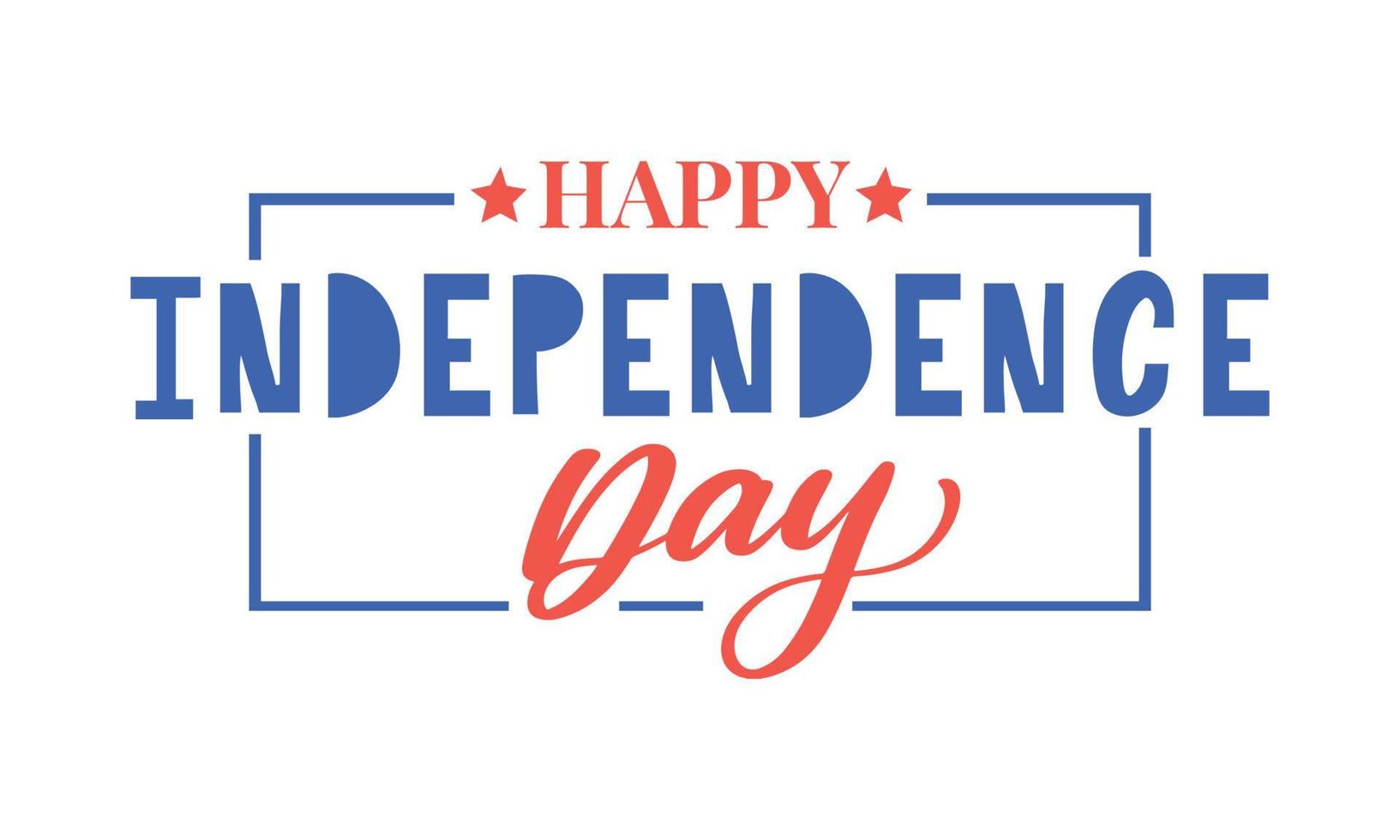 Fourth 4 of July stylish american independence day design Fourth of July vector