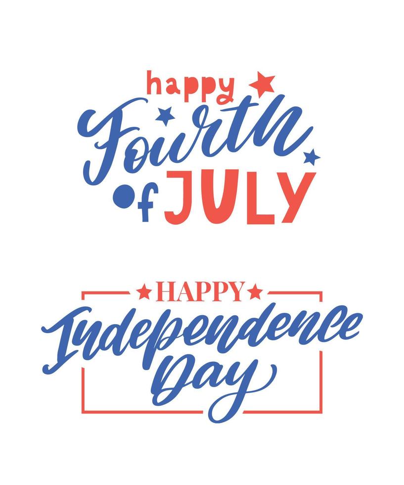 Fourth 4 of July stylish american independence day design Fourth of July vector