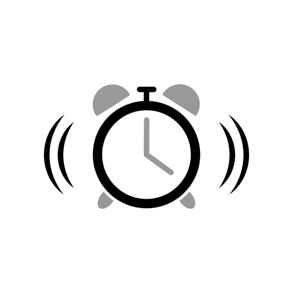 alarm clock icon template vector