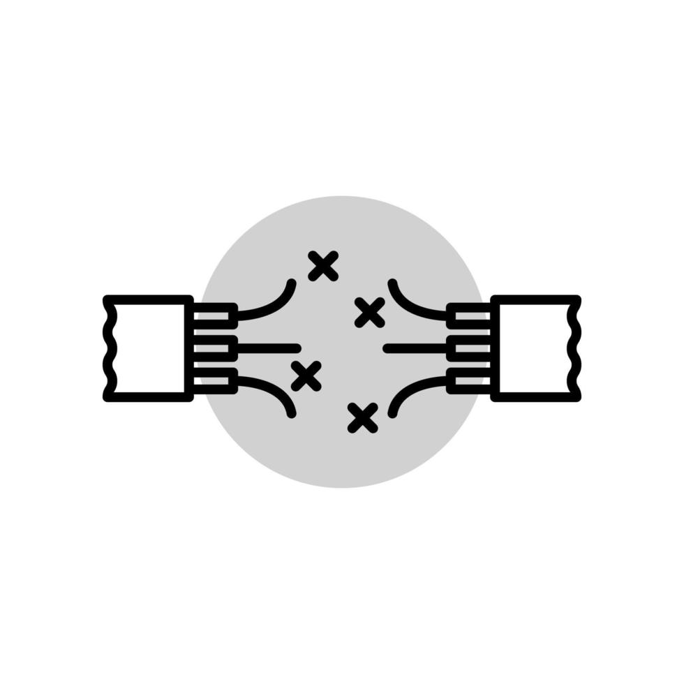 ilustración vectorial gráfico del icono de alambre vector