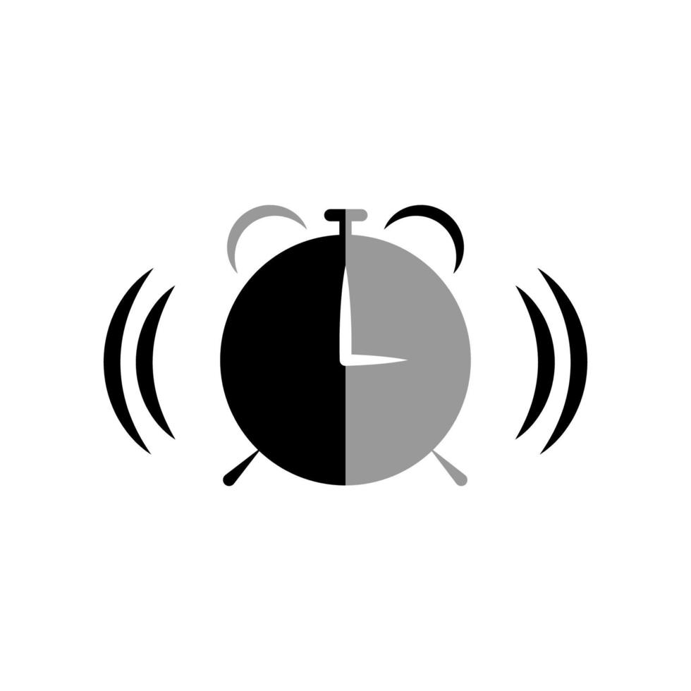 alarm clock icon template vector