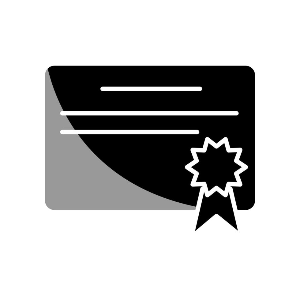 plantilla de icono de certificado vector