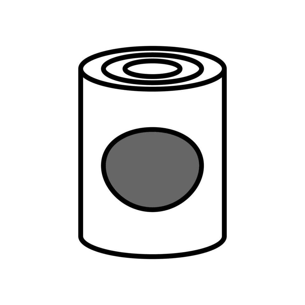 Illustration Vector graphic of tin can icon