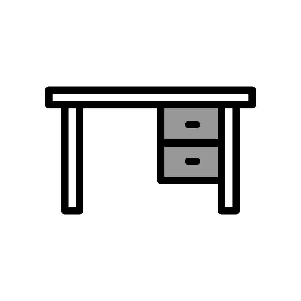 Illustration Vector graphic of office table icon