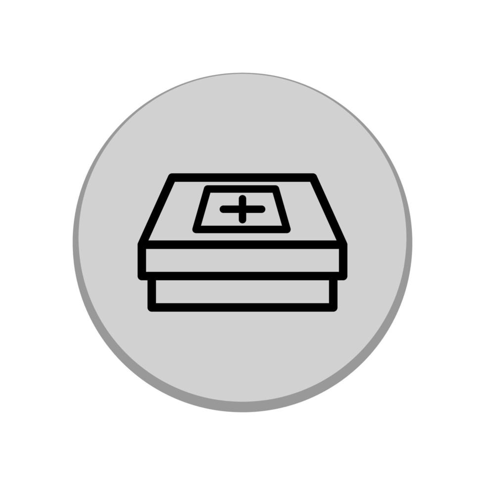 Illustration Vector graphic of first aid medical box