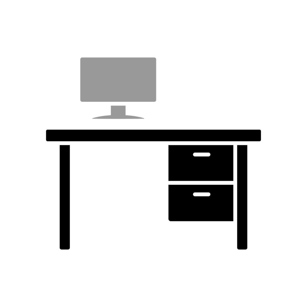 Illustration Vector graphic of office table icon