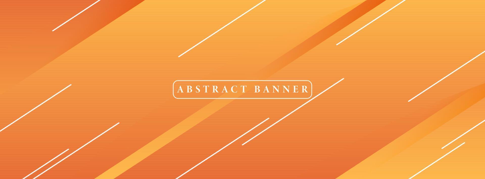 creative wide abstract banner created with simple geometric shapes vector