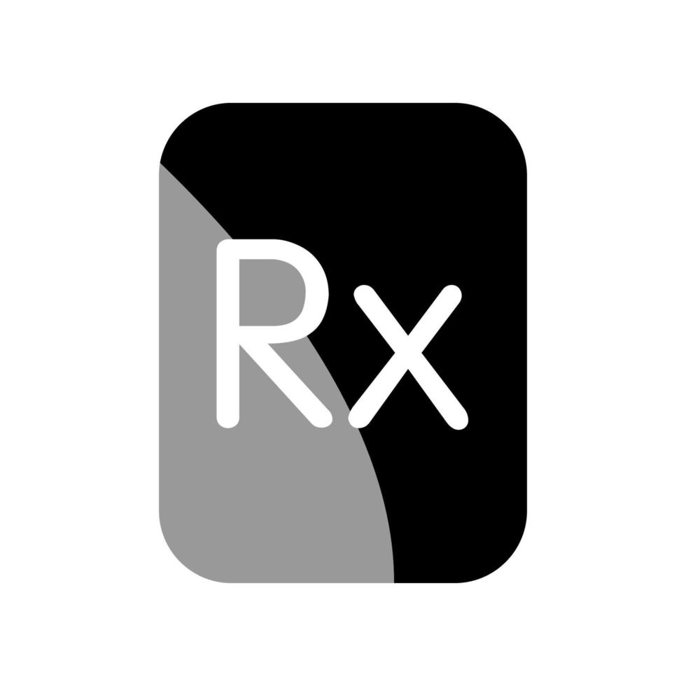 ilustración vectorial gráfico del icono rx vector