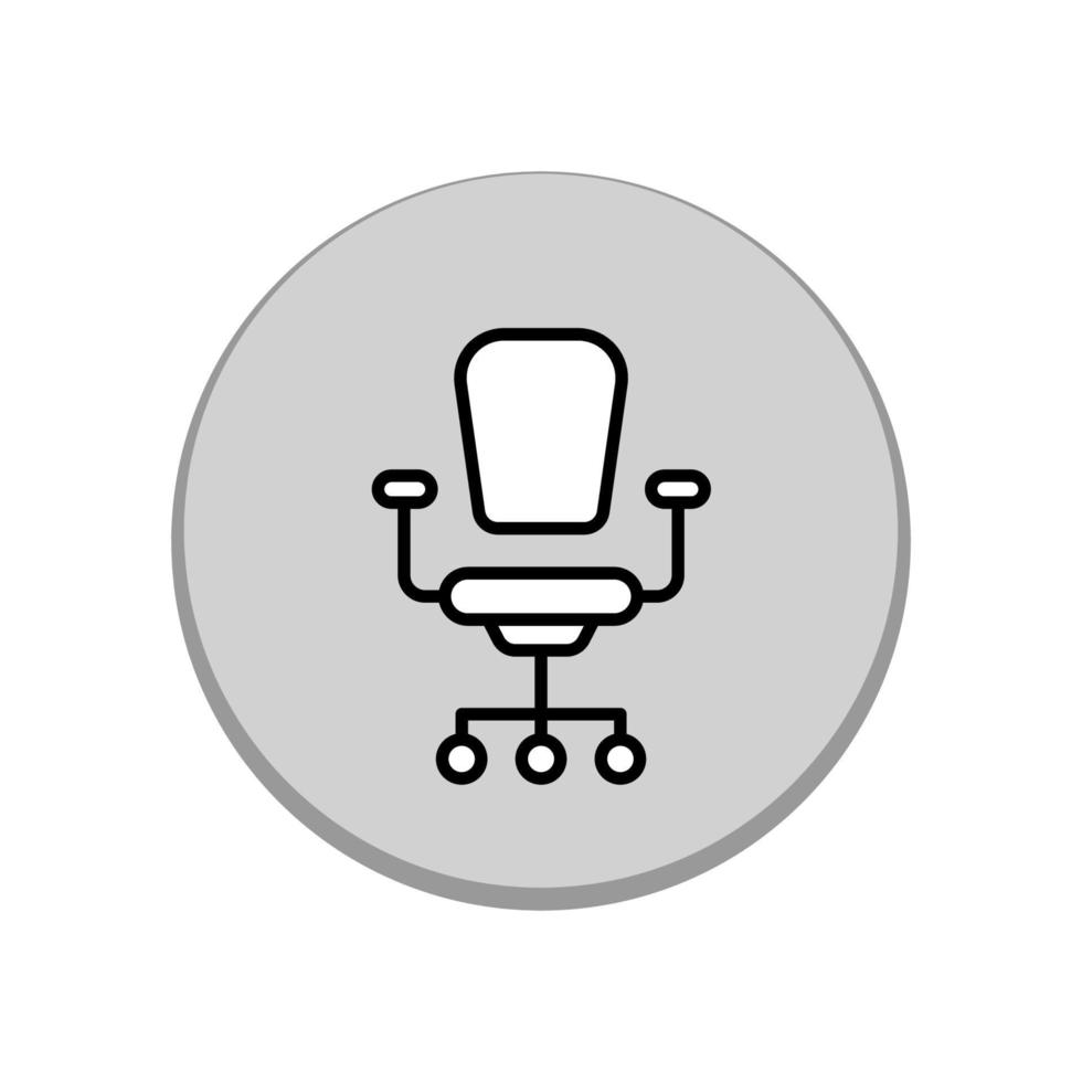 Illustration Vector graphic of office chair icon