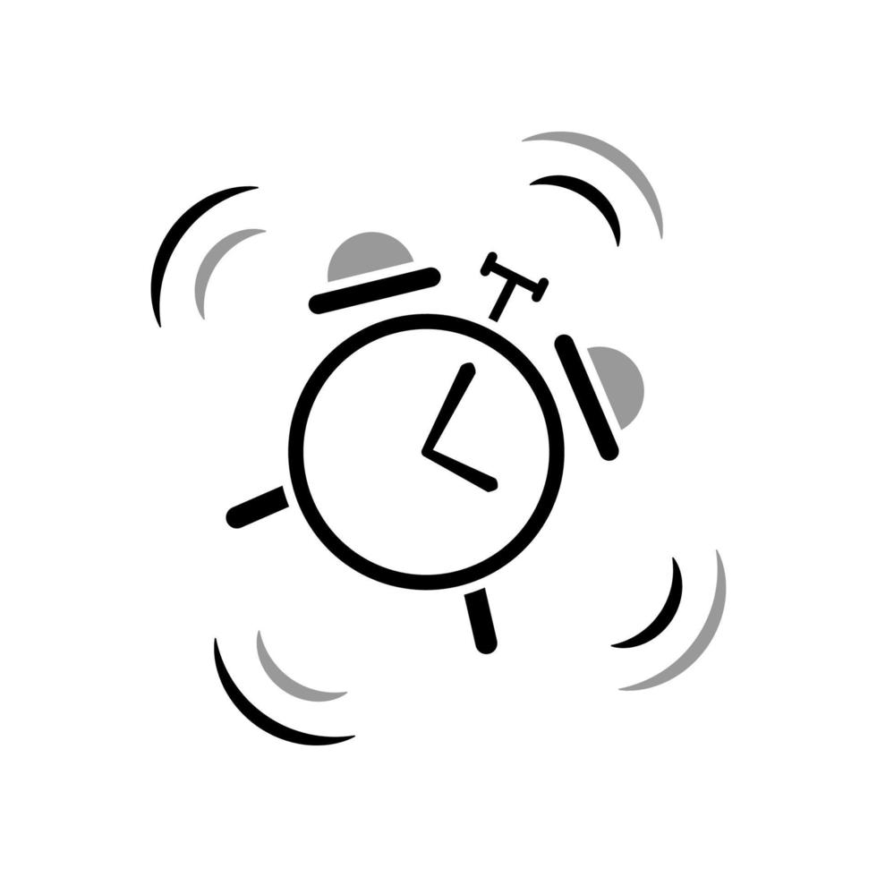 alarm clock icon template vector