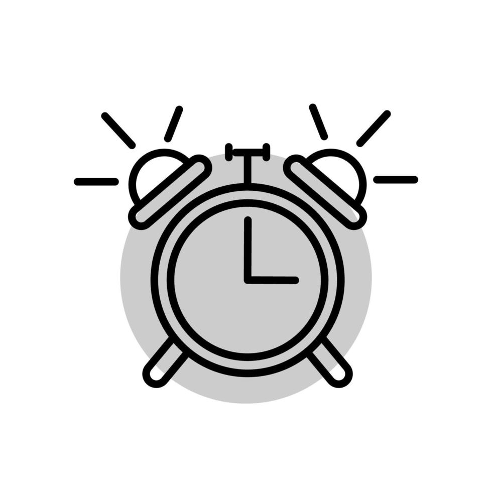 alarm clock icon template vector