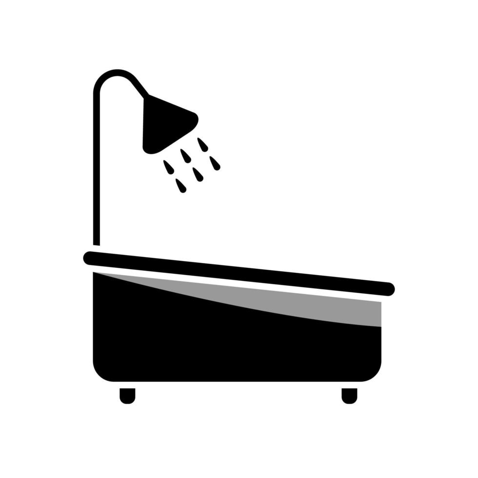 ilustración vectorial gráfico del icono de la bañera vector