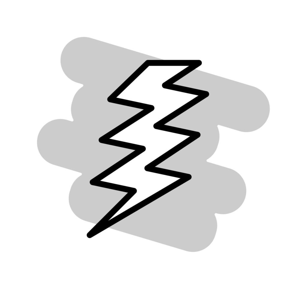 Illustration Vector graphic of lightning icon