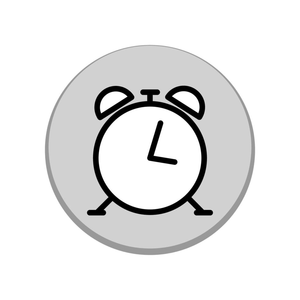 alarm clock icon template vector