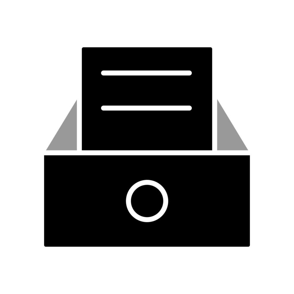 Illustration Vector graphic of file cabinet icon