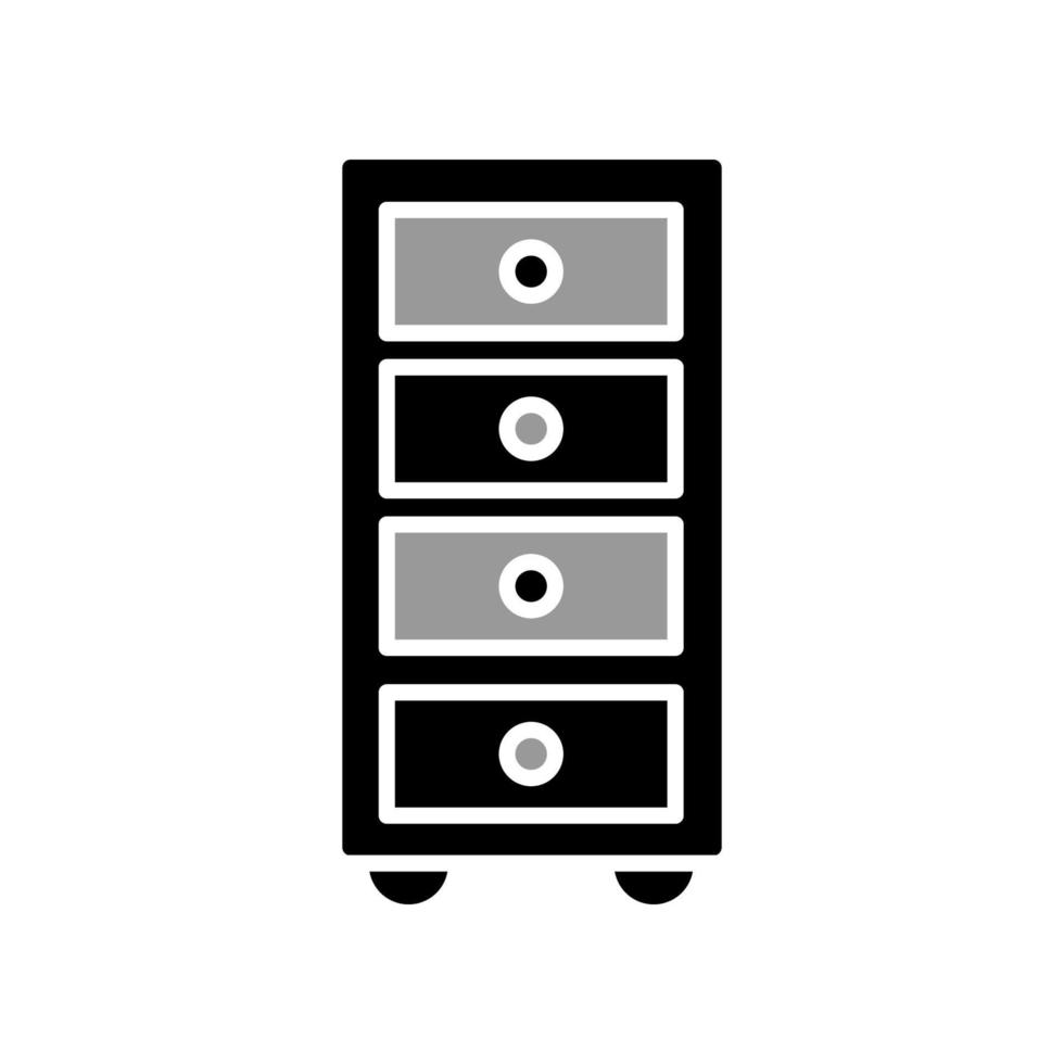 Illustration Vector graphic of file cabinet icon